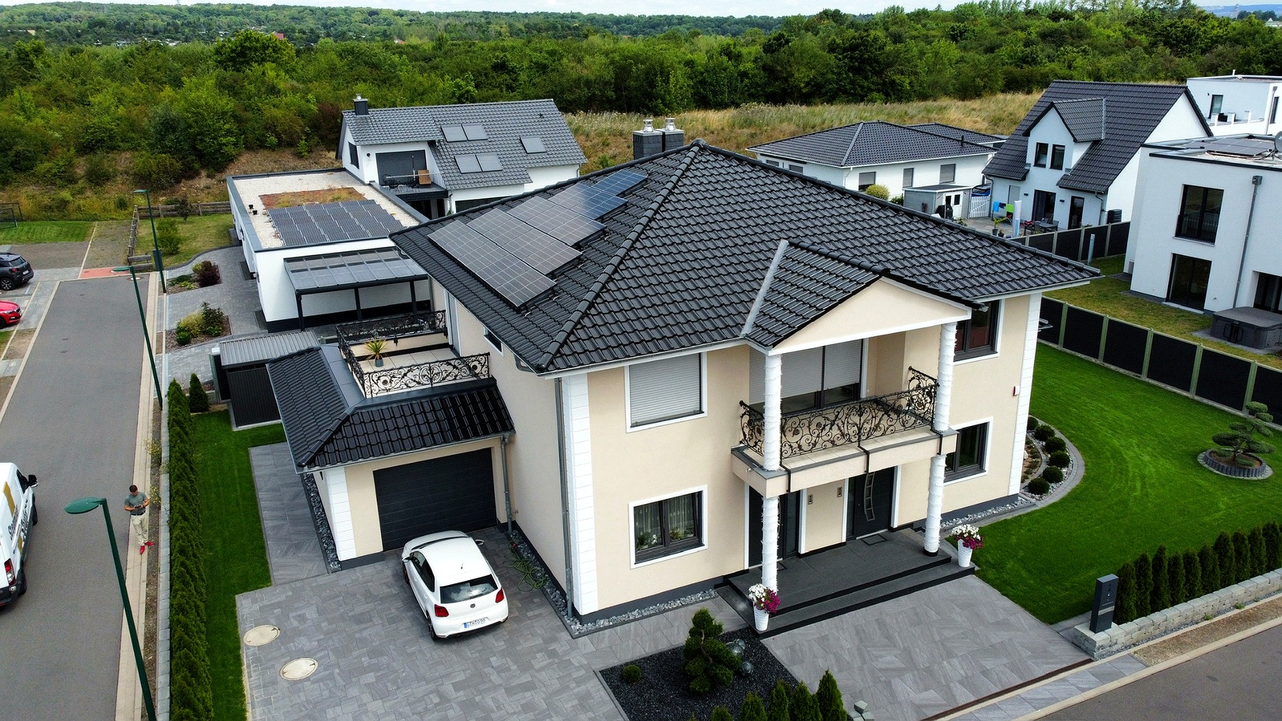 PV-Anlage auf hochwertigem Einfamilienhaus